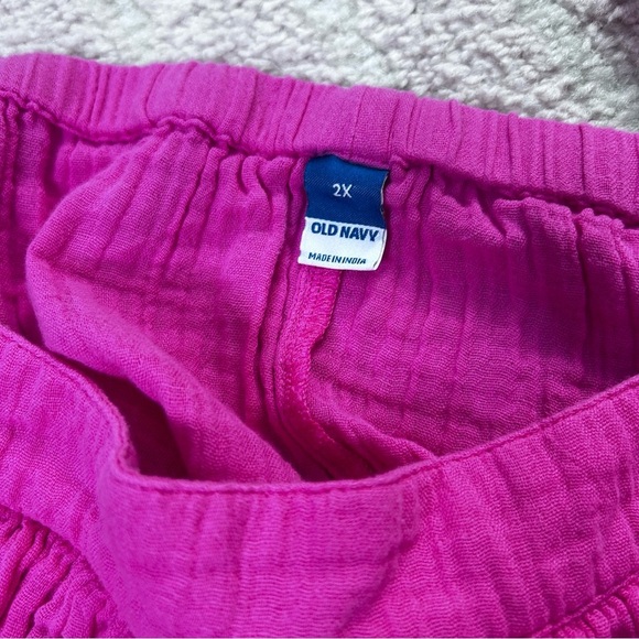 NWT Old Navy Pink Cotton Babydoll Tank Dress Size 2X Swim Coverup Resort - Picture 3 of 9